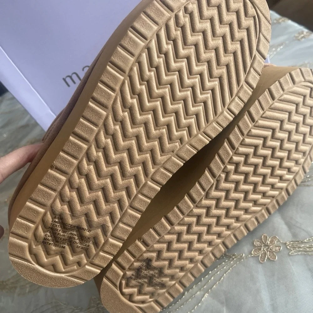 Madden Girl Tan Platform Ankle Boots